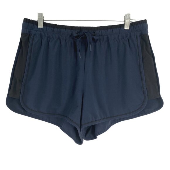 Athleta Pants - Athleta Colorblocked Shorts Navy Blue Black Running Women's Size 12‎